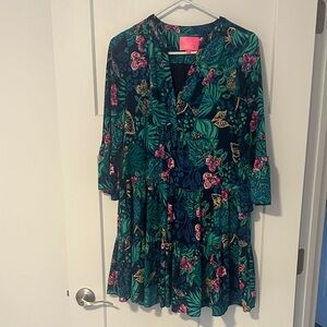 Lilly Pulitzer Dress in Green and Pink